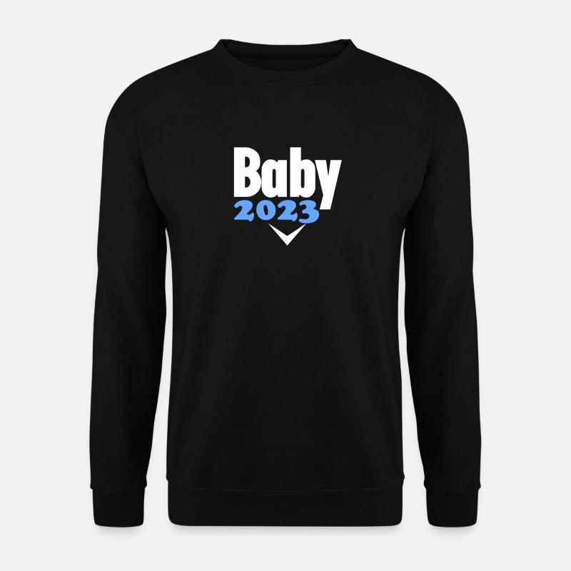 Schwangerschaft 2023 - Schwanger - Unisex Pullover - Schwarz