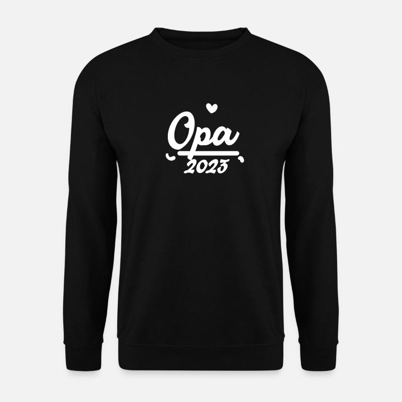 Opa 2023 - Opa werden - Bald Opa - Unisex Pullover - Schwarz