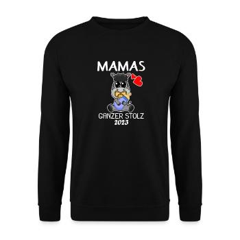 Baby 2023 - Geburt Schwanger 2023 - Baby Junge - Unisex Pullover - Schwarz - Vorne - Alina (178cm) & Michal (187cm)