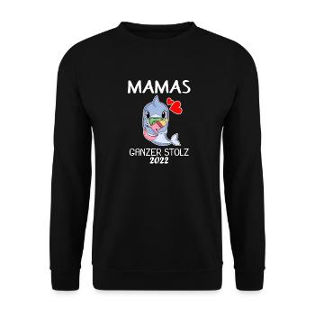Baby 2022 - Geburt Schwanger 2022 - Baby Junge - Unisex Pullover - Schwarz - Vorne - Alina (178cm) & Michal (187cm)