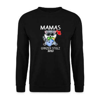 Baby 2023 - Geburt Schwanger 2023 - Unisex Pullover - Schwarz - Vorne - Alina (178cm) & Michal (187cm)