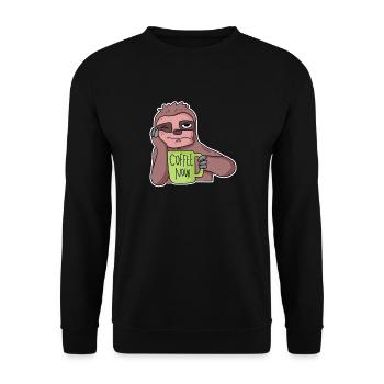 Lazy employee - Unisex Sweatshirt - black - Front - Alina (178cm) & Michal (187cm)