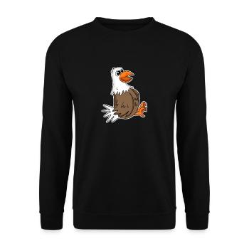 Eagle - Unisex Sweatshirt - black - Front - Alina (178cm) & Michal (187cm)