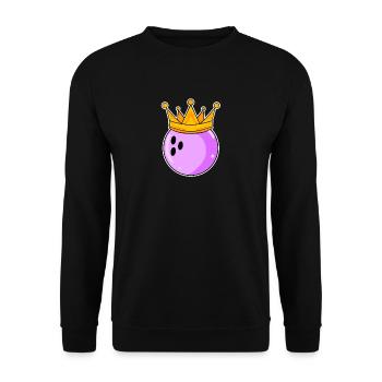 Bowling Women Partner Look - Unisex Sweatshirt - black - Front - Alina (178cm) & Michal (187cm)