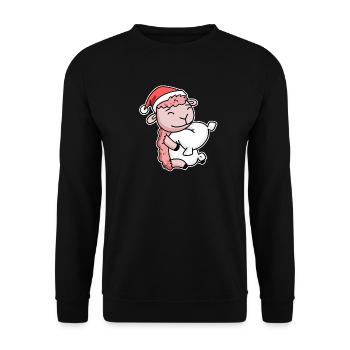 Moutons Noël Sommeil Sommeil Sommeil - Sweat-shirt Unisexe - noir - Devant - Alina (178cm) & Michal (187cm)