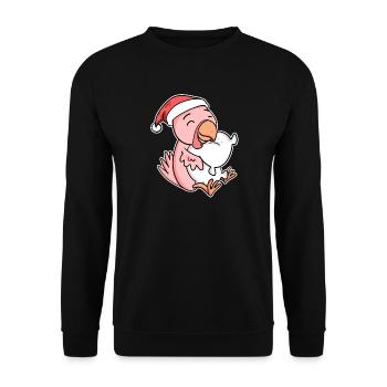 Poulet Noël Sommeil Sommeil Sommeil Sommeil - Sweat-shirt Unisexe - noir - Devant - Alina (178cm) & Michal (187cm)