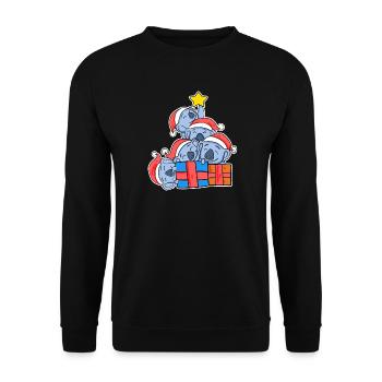 Arbre de Noël Koala - Koalas - Sweat-shirt Unisexe - noir - Devant - Alina (178cm) & Michal (187cm)