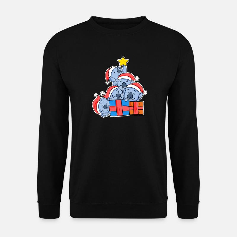 Christmas Christmas Tree Koala - Koalas - Unisex Sweatshirt - black