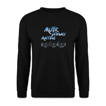 Music Literacy Matters - Unisex Pullover - Schwarz - Vorne - Alina (178cm) & Michal (187cm)