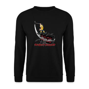 Penalty Killer Floorball v2-rouge - Sweat-shirt Unisexe - noir - Devant - Alina (178cm) & Michal (187cm)