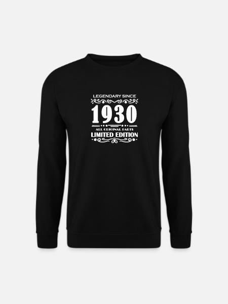 1930 - Born 1930 - Unisex Sweatshirt - black