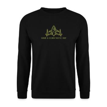 Have a corntastic day - Unisex Sweatshirt - black - Front - Alina (178cm) & Michal (187cm)