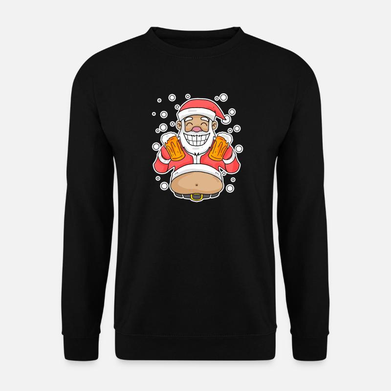 Softened Beer Santa Claus - Unisex Sweatshirt - black