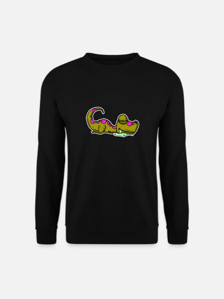 Sleeping Dino - Unisex Sweatshirt - black