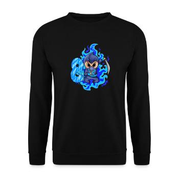 8. Geburtstag Junge 8 Jahre alt Ninja - Unisex Pullover - Schwarz - Vorne - Alina (178cm) & Michal (187cm)