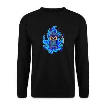Ninja - Unisex Sweatshirt - black - Front - Alina (178cm) & Michal (187cm)