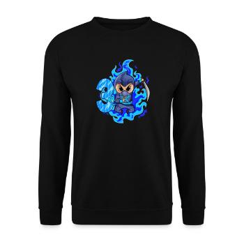 3rd birthday boy 3 years old ninja - Unisex Sweatshirt - black - Front - Alina (178cm) & Michal (187cm)