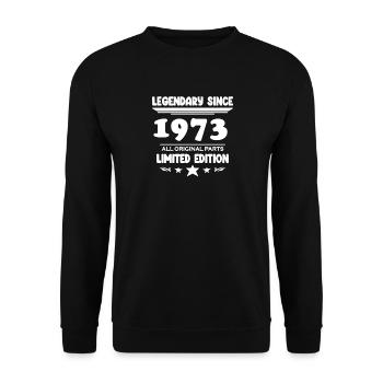 Année de construction 1973 - Sweat-shirt Unisexe - noir - Devant - Alina (178cm) & Michal (187cm)