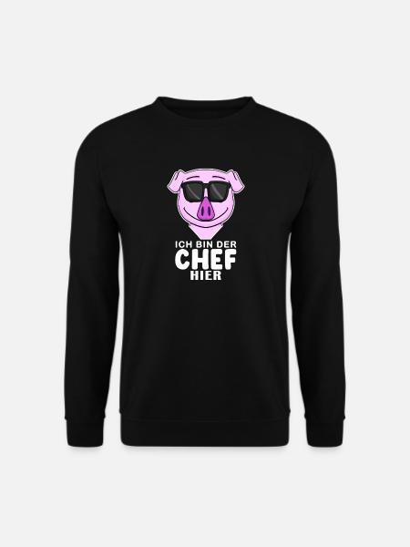 Cool Schwein Chef - Unisex Pullover - Schwarz
