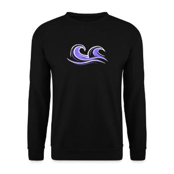 Surfer Wave Gift Surfer Boy Girl Dude Surf - Unisex Sweatshirt - black - Front - Alina (178cm) & Michal (187cm)