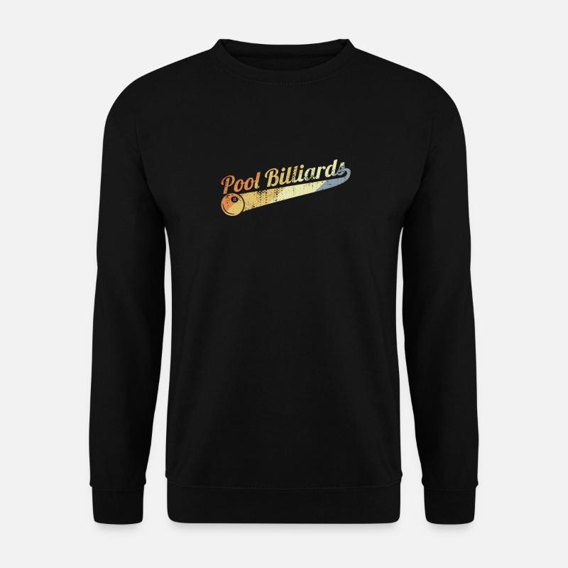 Lustiges Poolbillard - Unisex Pullover - Schwarz