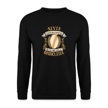 ophicleide musicien instrument cuivres musique cadeau - Sweat-shirt Unisexe - noir - Devant - Alina (178cm) & Michal (187cm)