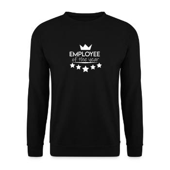 Employee of the Year - Unisex Sweatshirt - black - Front - Alina (178cm) & Michal (187cm)