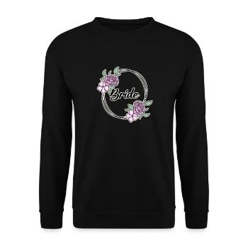 Bride - Unisex Sweatshirt - black - Front - Alina (178cm) & Michal (187cm)