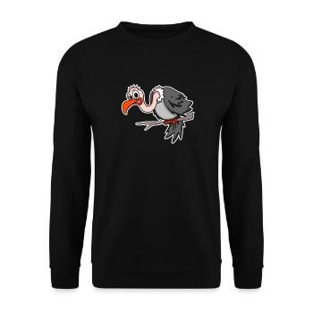 Vulture - Unisex Sweatshirt - black - Front - Alina (178cm) & Michal (187cm)