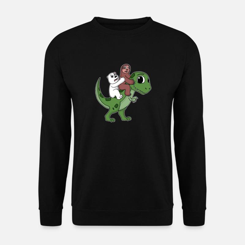 Dinosaure Dino Sloth Bear - Sweat-shirt Unisexe - noir