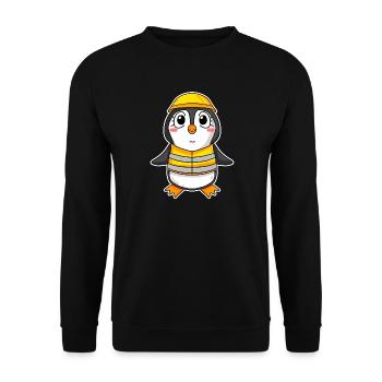 Penguin Kids Motif - Sweat-shirt Unisexe - noir - Devant - Alina (178cm) & Michal (187cm)