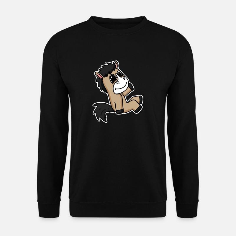 Pferd Pferde Hauspferd - Unisex Pullover - Schwarz