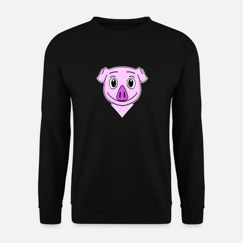 Pig Head Animal - Unisex Sweatshirt - black