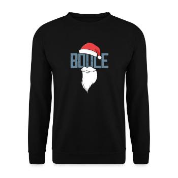 Boule Santa Tenue de pétanque pour Bouler pour boules - Sweat-shirt Unisexe - noir - Devant - Alina (178cm) & Michal (187cm)