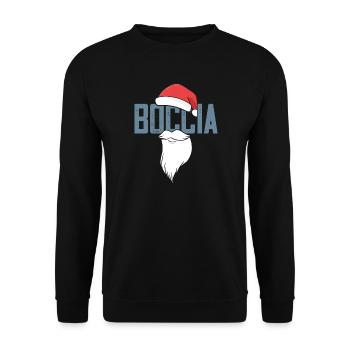 Boccia Player Santa Claus Balls Boccia - Unisex Sweatshirt - black - Front - Alina (178cm) & Michal (187cm)