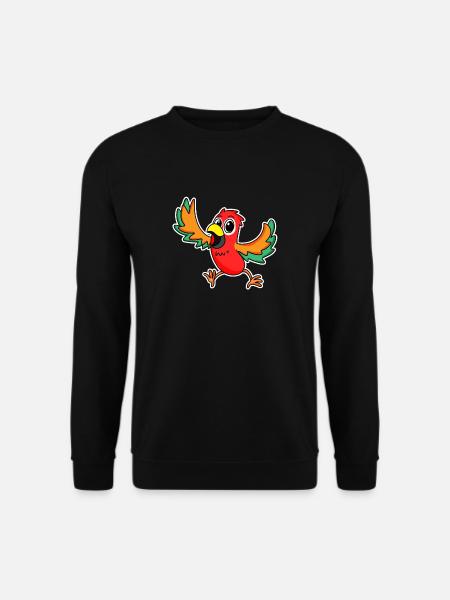 Perroquet Oiseaux Oiseaux - Sweat-shirt Unisexe - noir