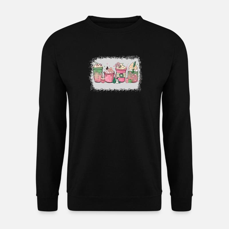 Cup Hot Chocolate Peppermint Mocha - Unisex Sweatshirt - black