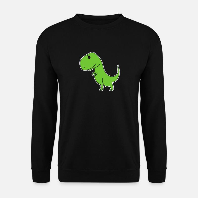 Dinosaurier Grün - Unisex Pullover - Schwarz