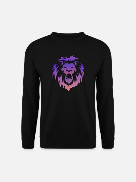 Lion Tribal Tattoo Art - Unisex Sweatshirt - black