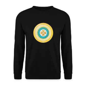 Porte des étoiles Sananda: Sonja Ariel von Staden - Sweat-shirt Unisexe - noir - Devant - Alina (178cm) & Michal (187cm)
