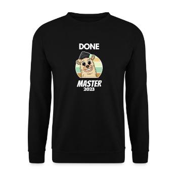 Master 2023 - Unisex Pullover - Schwarz - Vorne - Alina (178cm) & Michal (187cm)