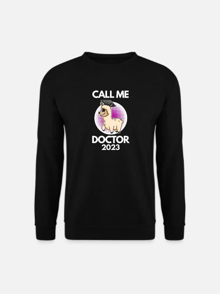 Doktorarbeit Promotion Doktortitel 2023 Doktor - Unisex Pullover - Schwarz