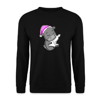 Donkey - Unisex Sweatshirt - black - Front - Alina (178cm) & Michal (187cm)