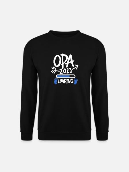 Opa 2023 loading - Opa werden - Bald Opa - Unisex Pullover - Schwarz