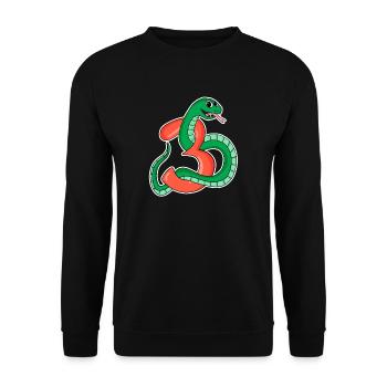 3 Jahre alt - 3. Geburtstag mit Tier Motiv - Unisex Pullover - Schwarz - Vorne - Alina (178cm) & Michal (187cm)