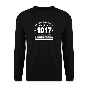 2017 - Unisex Sweatshirt - black - Front - Alina (178cm) & Michal (187cm)