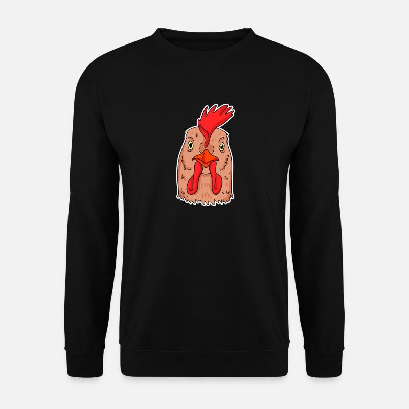 Tête de poulet - Sweat-shirt Unisexe - noir