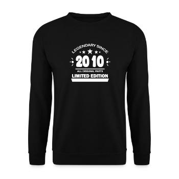 2010 - Unisex Sweatshirt - black - Front - Alina (178cm) & Michal (187cm)