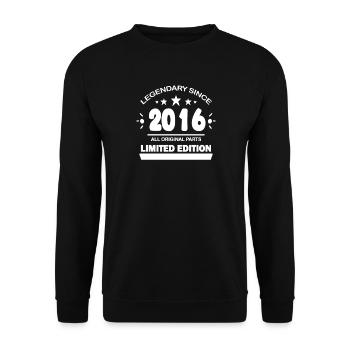 2016 - Sweat-shirt Unisexe - noir - Devant - Alina (178cm) & Michal (187cm)