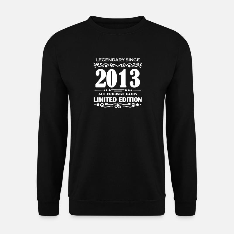 2013 - Jahrgang 2013 - Baujahr 2013 Spruch - Unisex Pullover - Schwarz